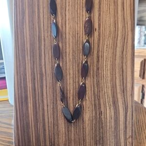 Elegant Wooden Bead Necklace
